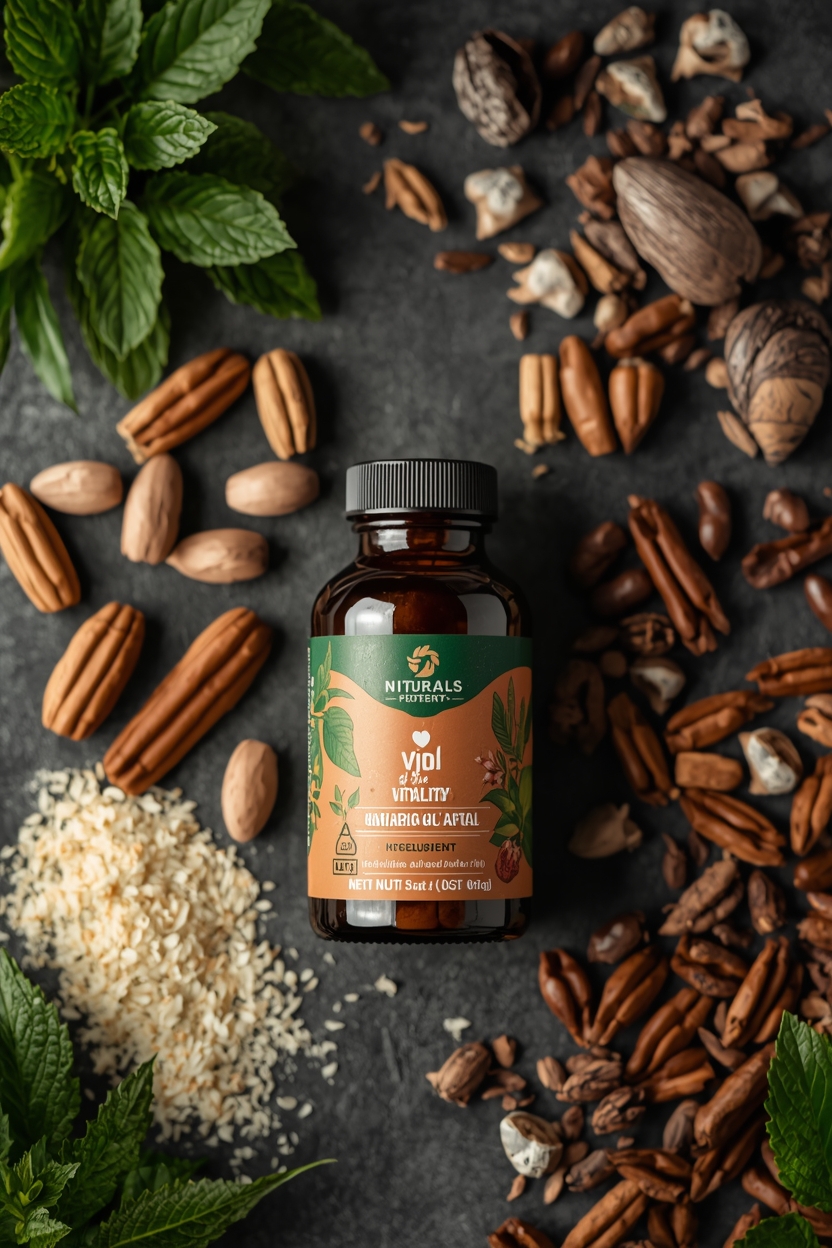 HerbaVasc Balance food supplement bottle for vitality and cardiovascular well-being